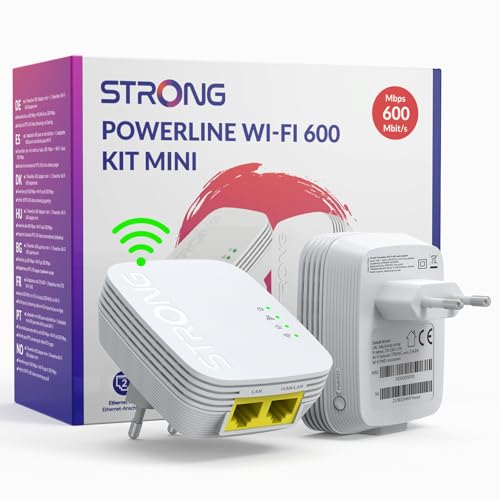 STRONG CPL 600 Mpbs | WiFi 300 Mbps | Pack de 2 | Prise filt