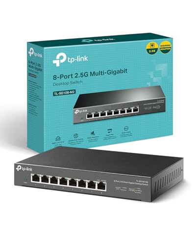 TP-Link Switch 2.5 Gigabit 8 Ports, Boitier Métal, Silencieu