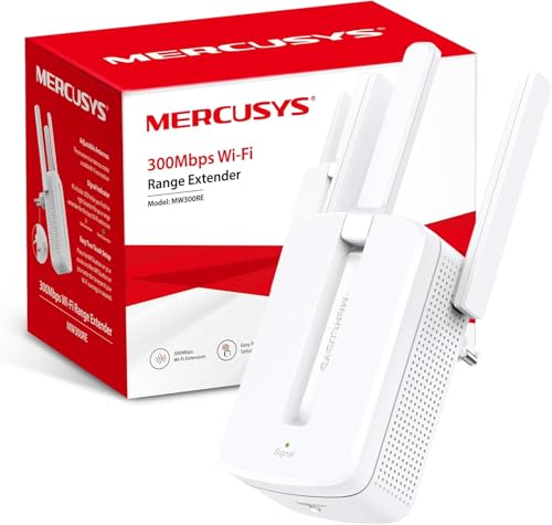 MERCUSYS TP-Link Répéteur WiFi Puissant N300Mbps, 3 antennes