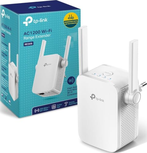TP-Link Répéteur WiFi Puissant 1200 Mbps, Couvre jusquà 120 