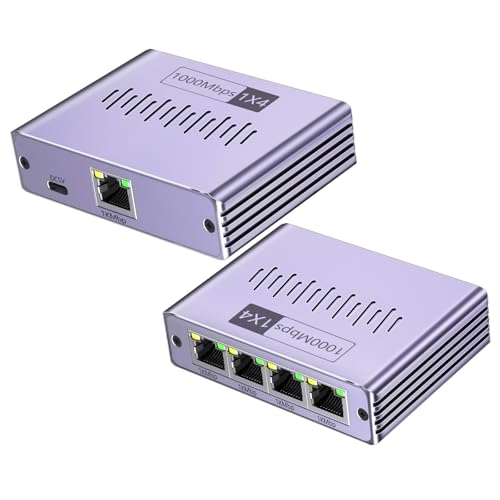 Switch Ethernet 1 à 4 1000Mbps, Multiprise RJ45, Switch RJ45