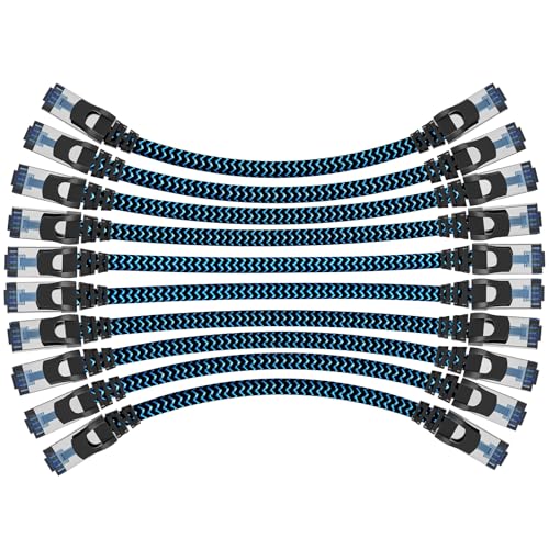 Câbles Ethernet Cat8 10x 0,25m Nylon